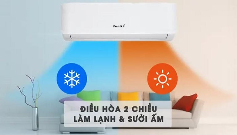 Điều hòa Funiki 9000 BTU 2 chiều HSH 10TMU gas R32