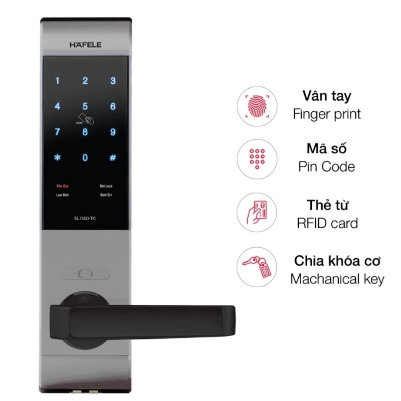 Khóa điện tử Hafele EL7500-TC 912.05.712 