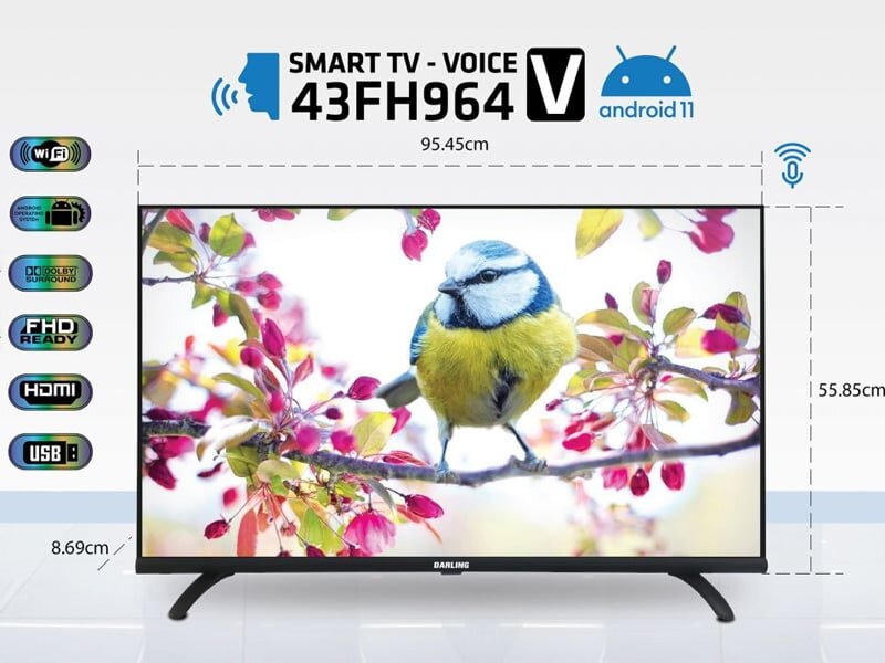 Tính năng của Tivi Darling 43 inch 43FH964V Tivi Darling 43 inch 43FH964V