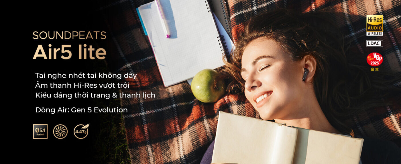 Tai nghe không dây SoundPeats Air 5 Lite 1