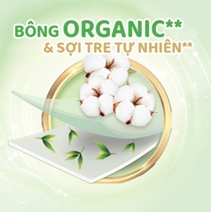 Bề mặt bỉm - Tã quần Molfix bông Organic mềm mại 