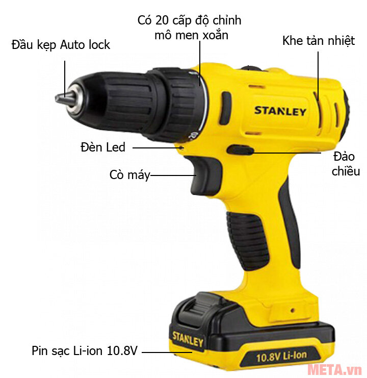 Máy khoan pin động lực Stanley SCH12S2