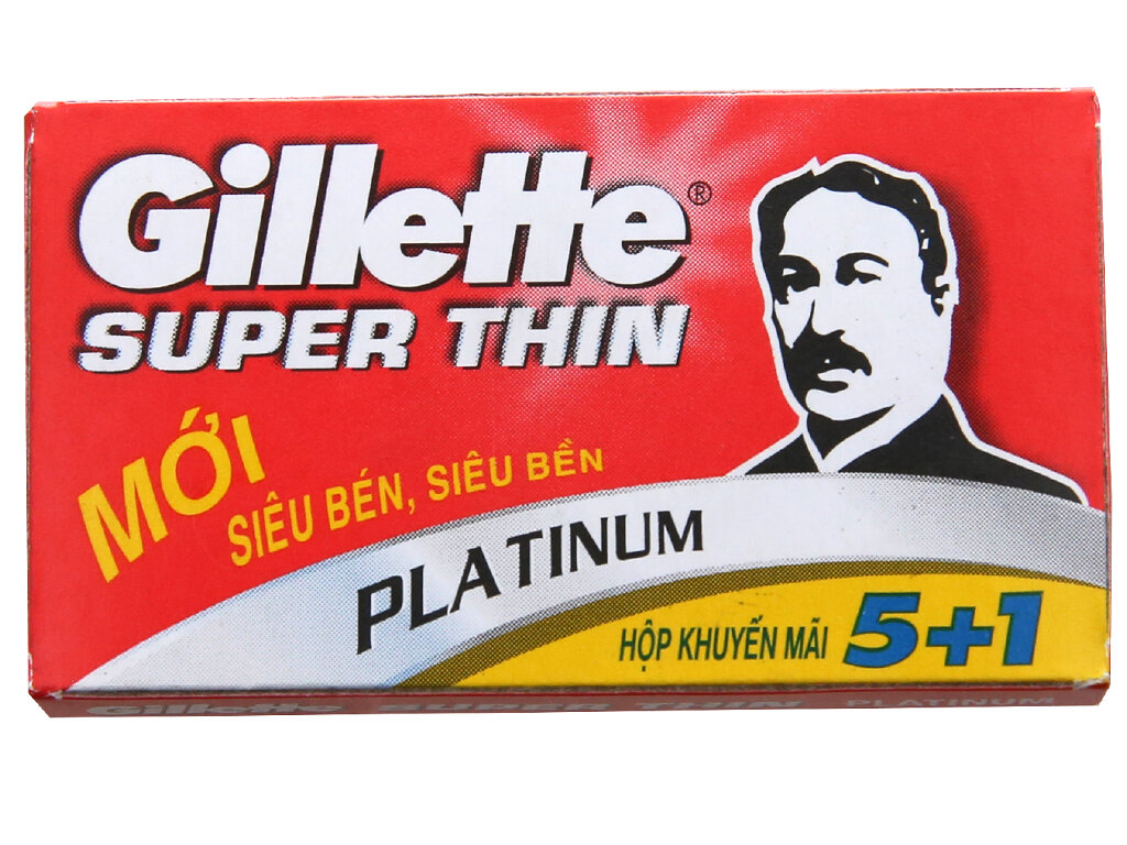 Bộ Lưỡi Lam Gillette Super Thin Platinum tại Hasaki Bộ Lưỡi Lam Gillette Super Thin Platinum