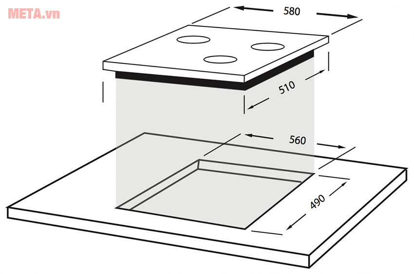 Bếp ba từ Faber FB-603IND (6.000W)