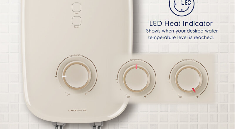 Đèn LED hiển thị thông báo cho người dùng tiện theo dõi