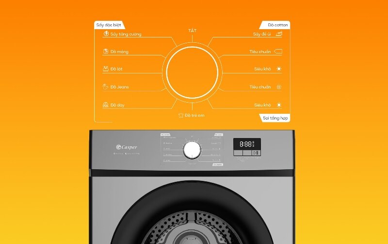 Máy sấy thông hơi Casper 8.2 kg TD-E82VG1