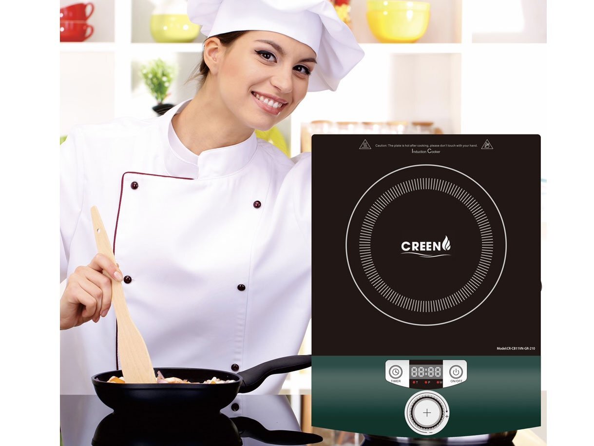 Bếp từ hỗ trợ nấu ăn nhanh chóng Creen CR-CB11VN-GR-210