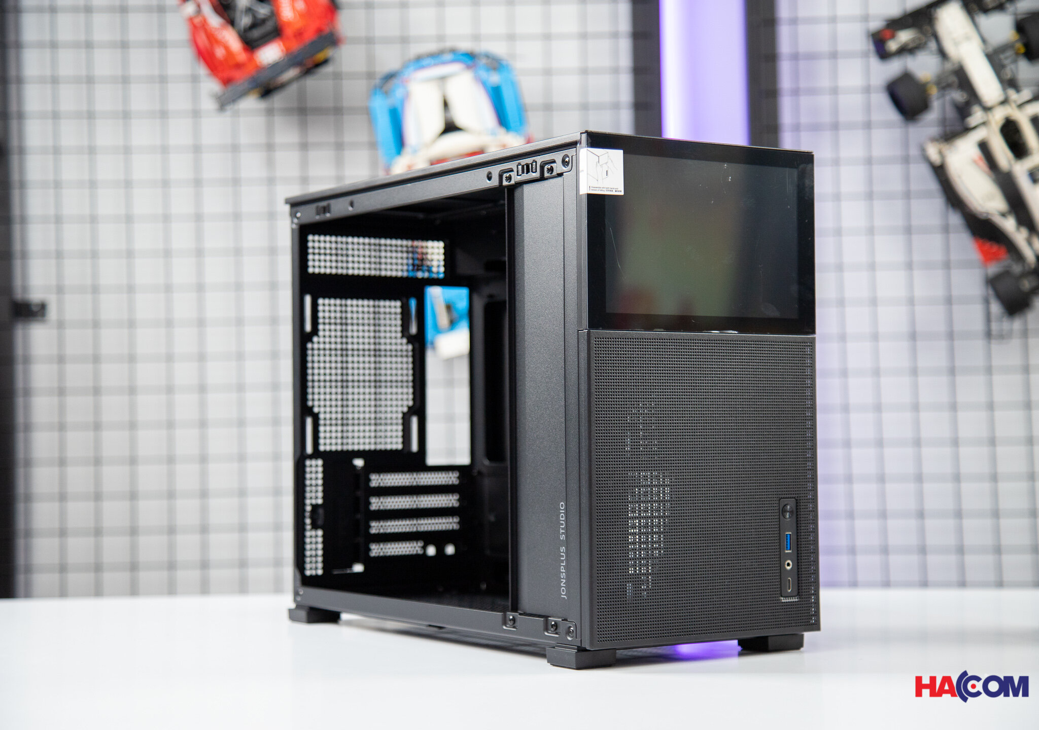 Vỏ case Jonsbo D31 MESH SC Black ( Mini Tower/Màu Đen/Màn Hình Phụ 8'')