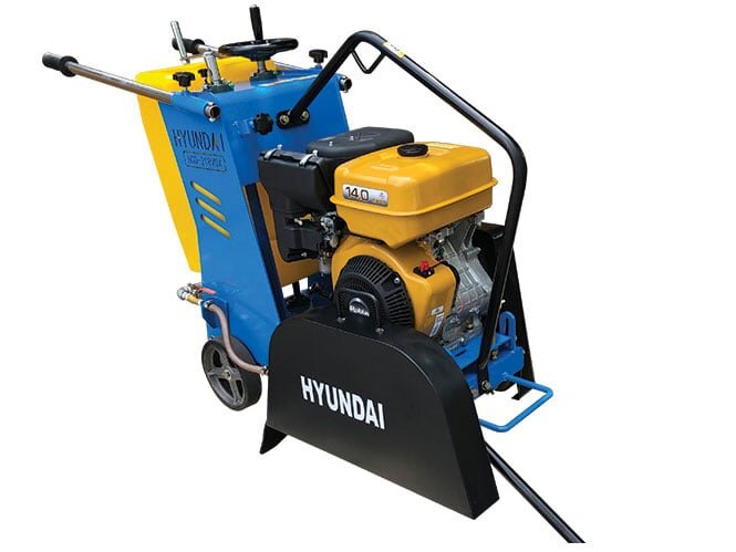Máy cắt bê tông Hyundai có động cơ xăng Robin EX40 Máy cắt bê tông Hyundai