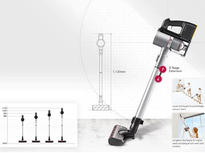 Máy có thể thay đổi chiều cao 
