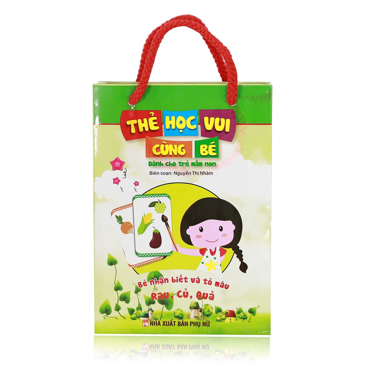 Thẻ học vui cùng bé - Nhận biết và tô màu rau, củ, quả  Thẻ học vui cùng bé - Nhận biết và tô màu rau, củ, quả