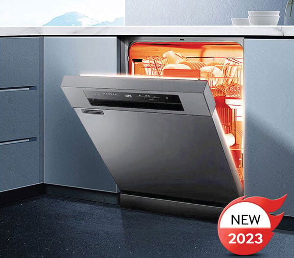 máy rửa bát 13 bộ độc lập Roler RDW-5514.3-SB có kiểu dáng hiện đại, sang trọng