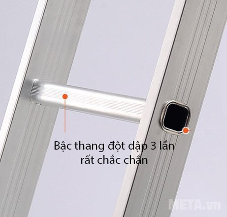 Thang nhôm khóa sập tự động Nikita Nika-15 sản xuất theo công nghệ Nhật Bản cho độ bền cao 