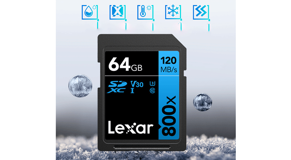 Thẻ nhớ SD Lexar Professional 800x SDXC V30 64Gb