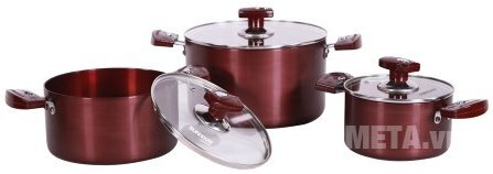 Bộ nồi anod Sunhouse MAMA SH8836 Bộ nồi anod Sunhouse MAMA SH8836