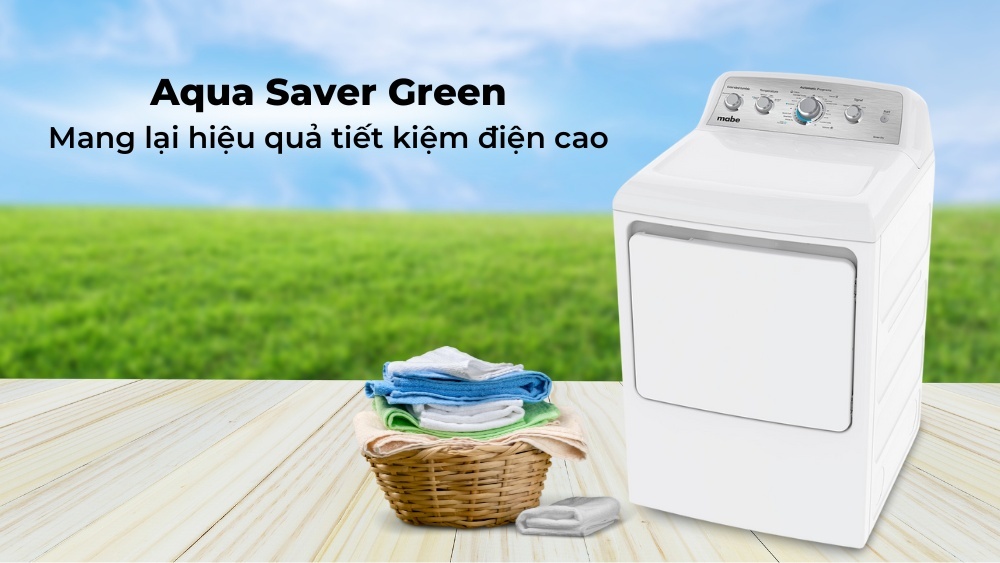 Máy sấy quần áo Mabe 20kg SME47N5XNBCT2 5 Công nghệ Aqua Saver Green tiết kiệm điện hiệu quả