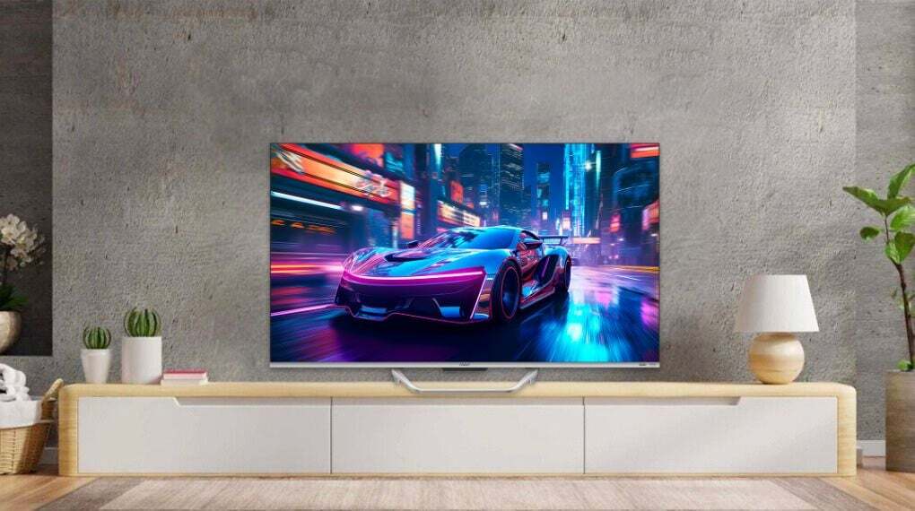 Thiết kế sang trọng, hiện đại Google Tivi QLED Aqua 4K 65 inch AQT65S800UX