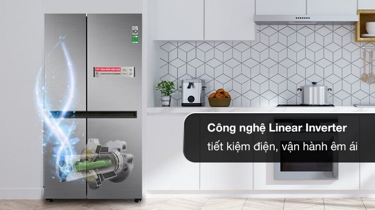 Tủ lạnh LG Inverter 649 Lít GR-B257JDS