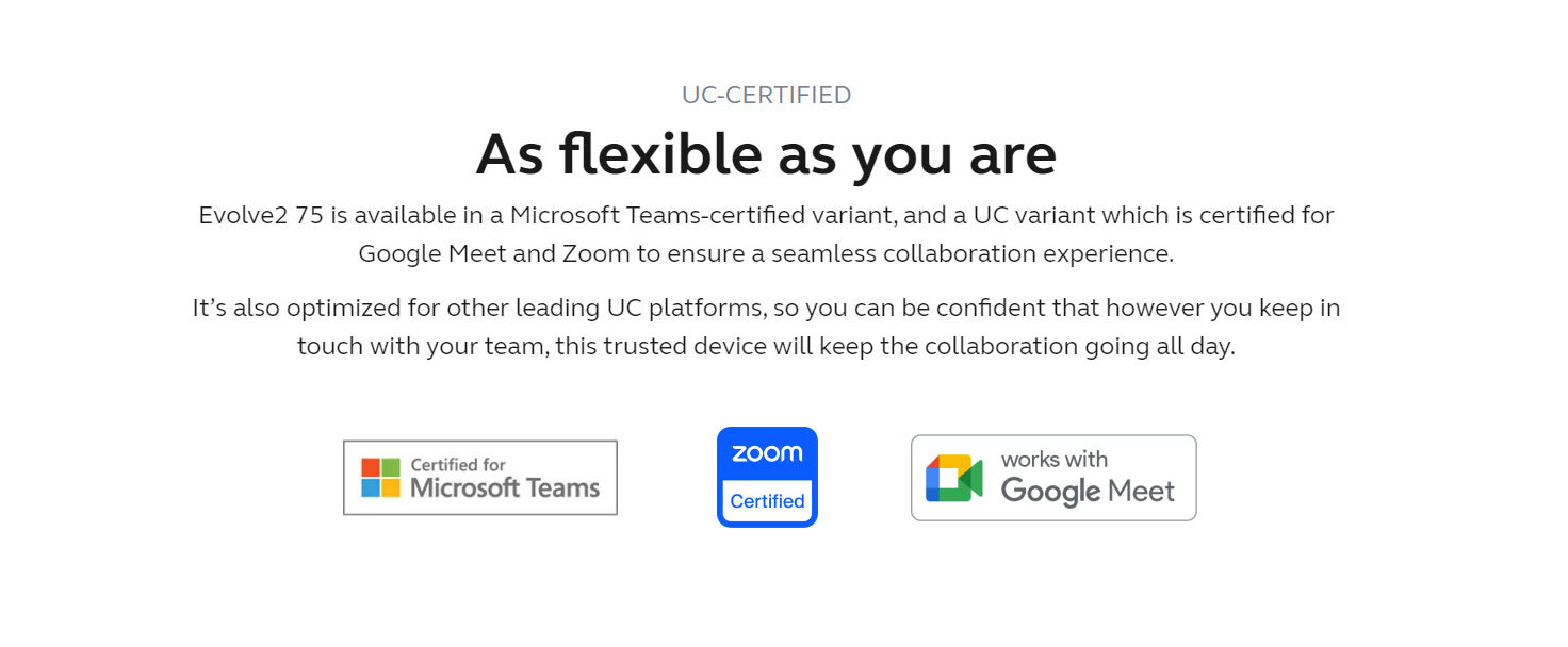 Tai nghe Jabra Evolve2 75 MS Stereo