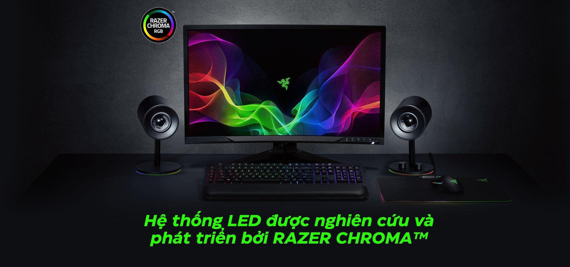 Loa vi tính Razer Nommo Chroma - 2.0 - Màu đen