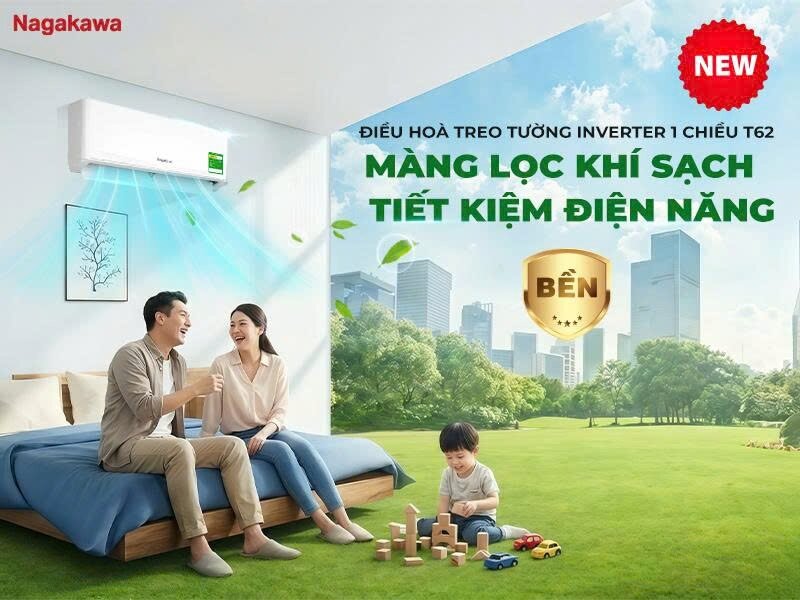 Điều hòa Nagakawa Inverter 18000 BTU 1 chiều NIS-C18R2T62