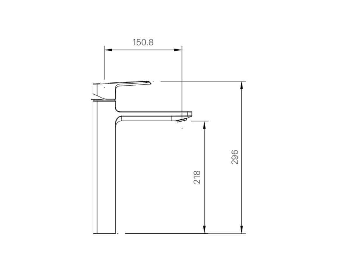 Bản vẽ kỹ thuật vòi chậu lavabo nóng lạnh INAX LFV-5012SH