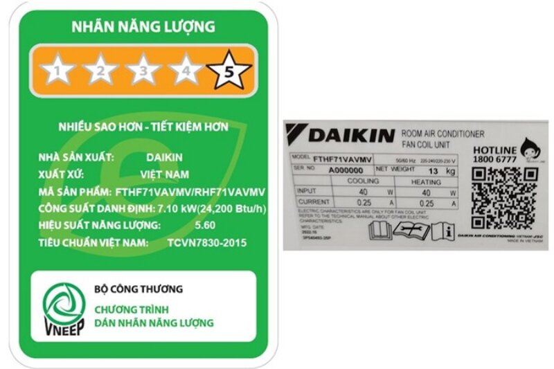 Điều hòa Daikin Inverter 24000 BTU 2 Chiều FTHF71VAVMV