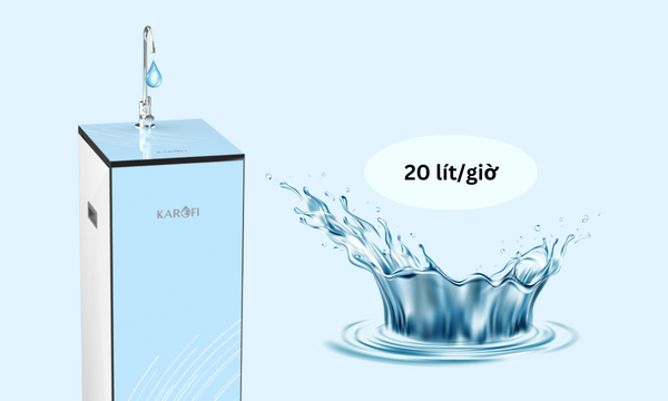 Máy lọc nước Karofi KAQ-L08 công suất lớn 20 lít/giờ