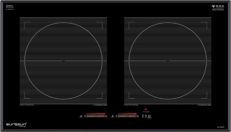 Bếp từ âm 2 vùng nấu Eurosun EU-T897G thiết kế nhỏ gọn, sang trọng