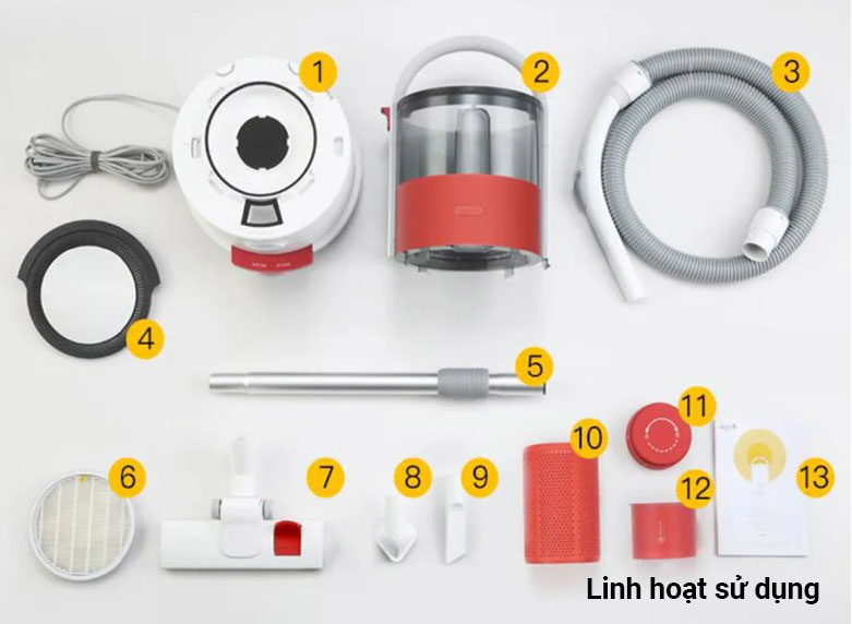 Máy hút bụi khô và ướt Deerma TJ200 | Linh hoạt sử dụng