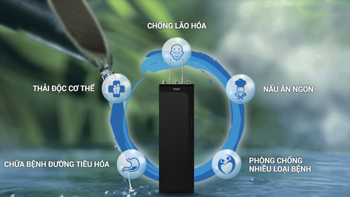 Kangaroo KG100MVT tạo nước giàu hydrogen tốt cho sức khỏe