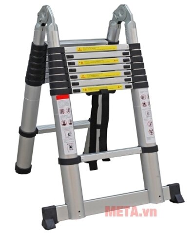 Thang nhôm rút gọn chữ A Ninda ND-56AI