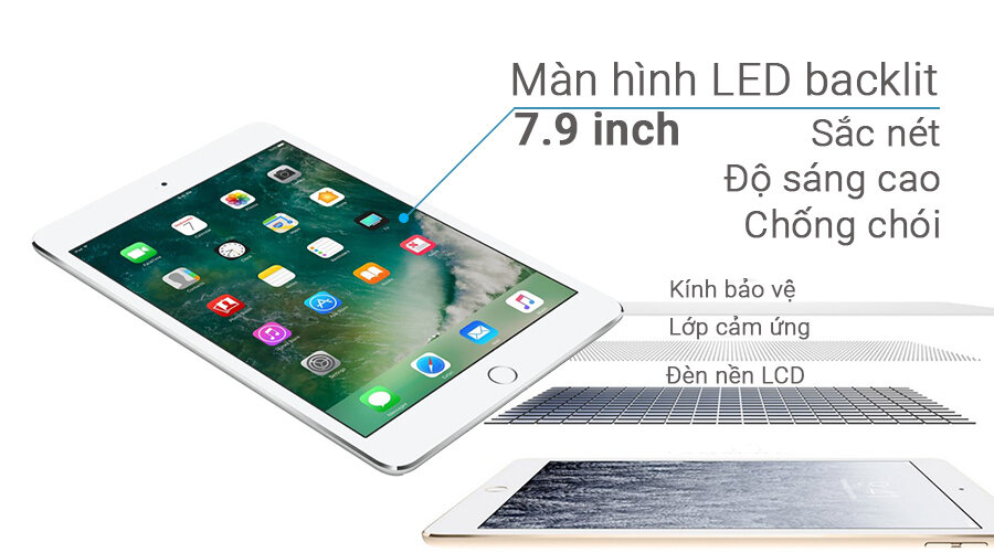 Máy tính bảng iPad Mini 4 Wifi 128GB Máy tính bảng iPad Mini 4 Wifi 128GB