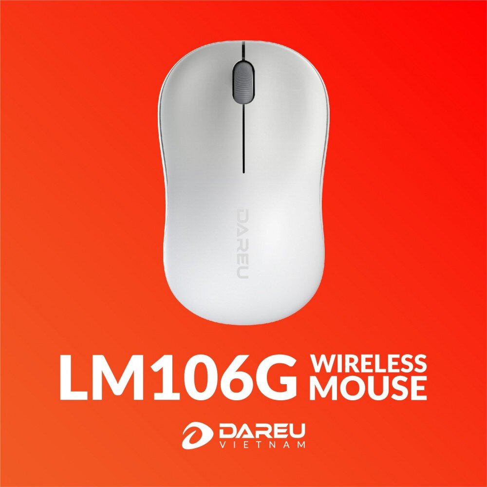 Chuột không dây Dareu LM106G White 1