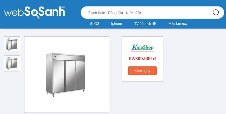 Tủ đông Berjaya 3 cánh 1980 lít BS 3FDUF/G/GN