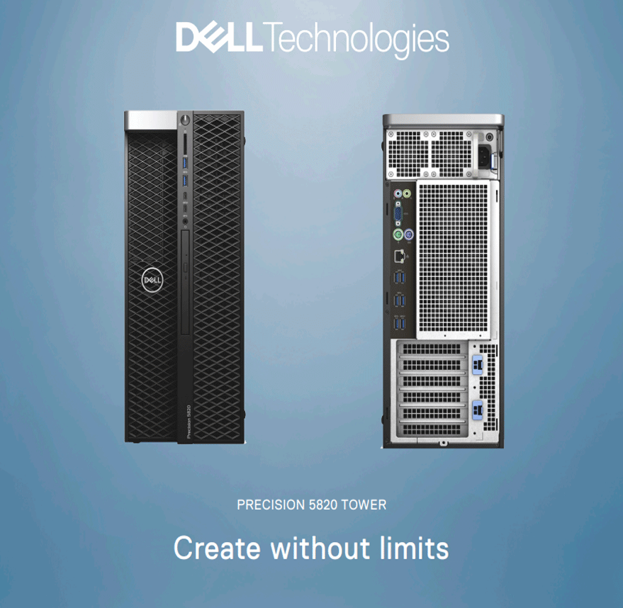 Máy tính trạm Dell Precision 5820 Tower XCTO Base 42PT58DW40 