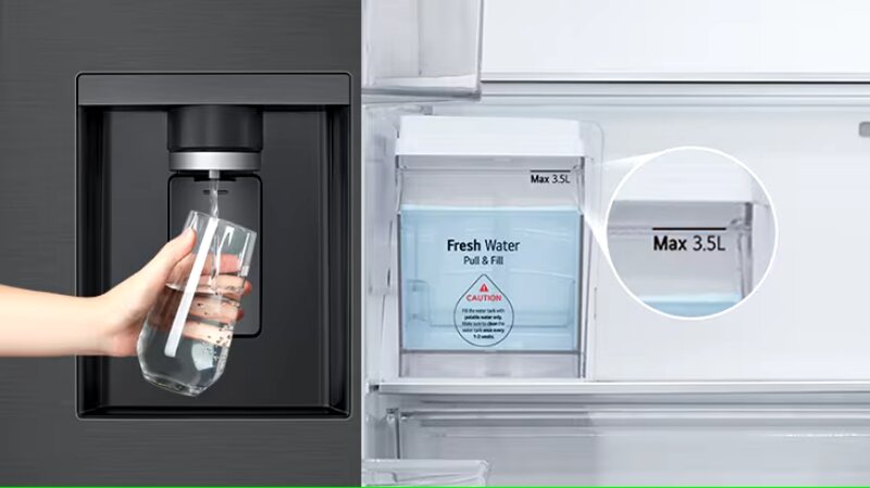 Tủ lạnh LG Inverter 576 lít Multi Door InstaView LFD58BLMAI