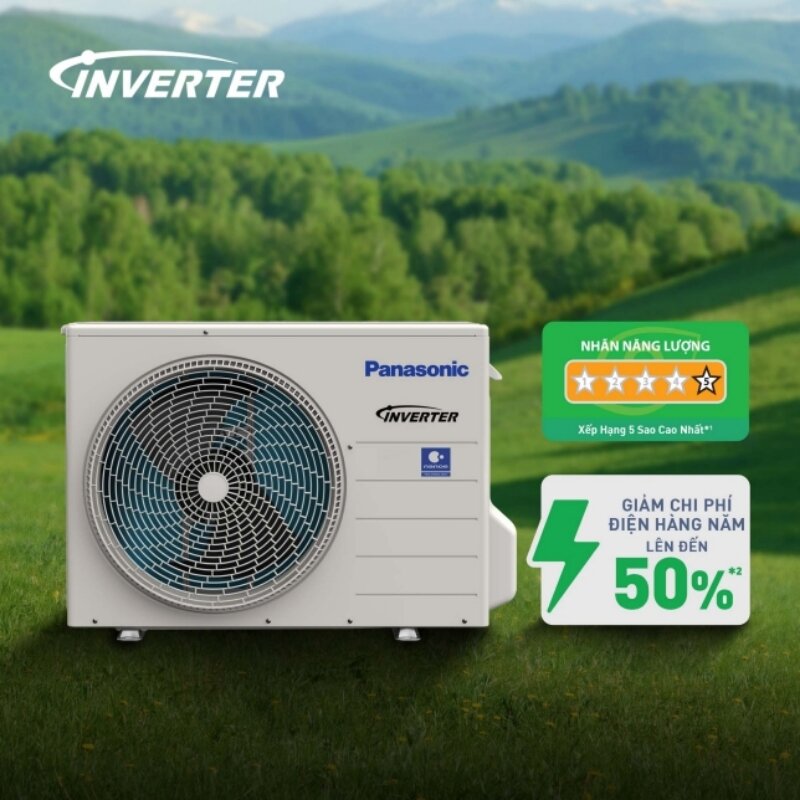 Điều hòa Panasonic Inverter 9000BTU 1 chiều RU9CKH-8D