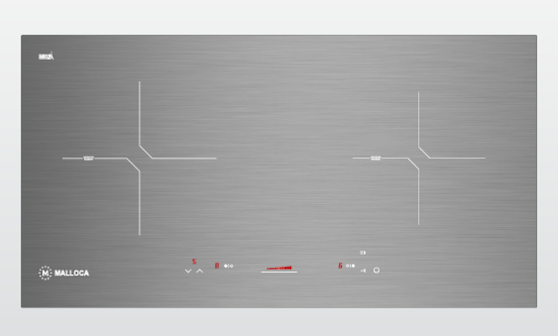 Bếp từ âm 2 vùng nấu Malloca MH-02IS thiết kế hiện đại, sang trọng