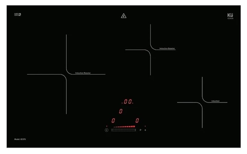 Bếp từ Kuchen IEI 376 thiết kế đẹp mắt và nhỏ gọn (Ảnh: Kuchen).