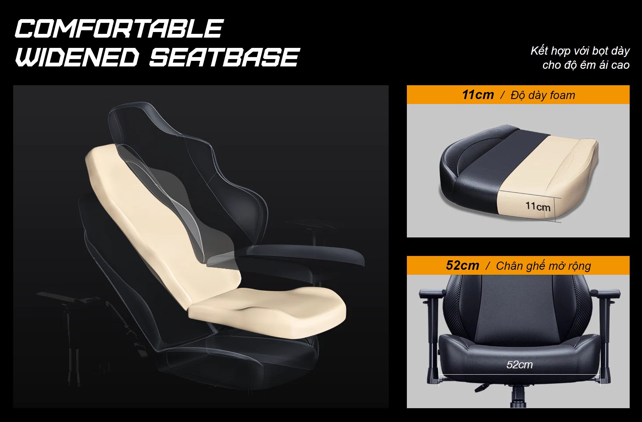Ghế game Andaseat Phantom 3 Series Premium