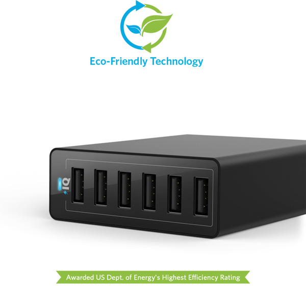 Sạc Anker 6 cổng, 60w [PowerPort 6, 60w] - A2123