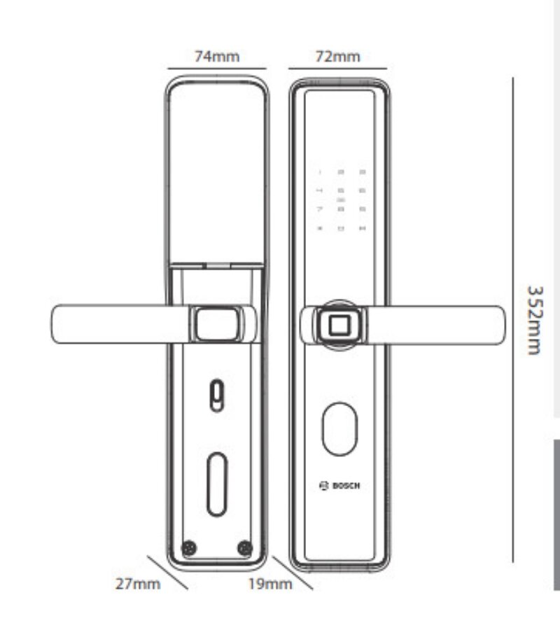 Khóa cửa vân tay Bosch ID30B 