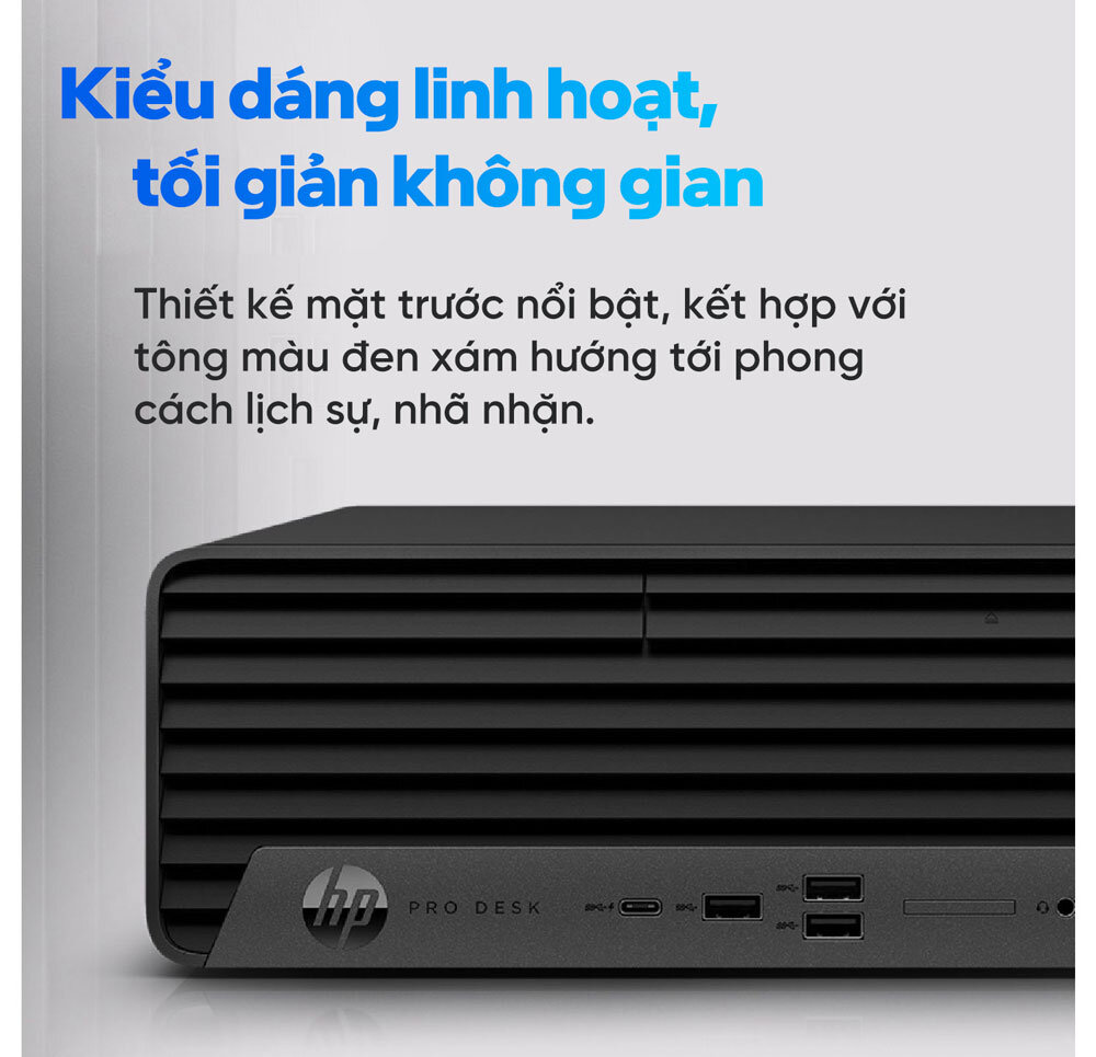 kiểu dáng thiết kế của PC HP Pro SFF 400 G9 8U8H6PA 