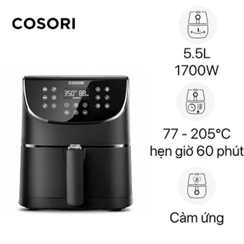 Nồi chiên không dầu Cosori CP158 ứng dụng công nghệ Rapid Air tiên tiến