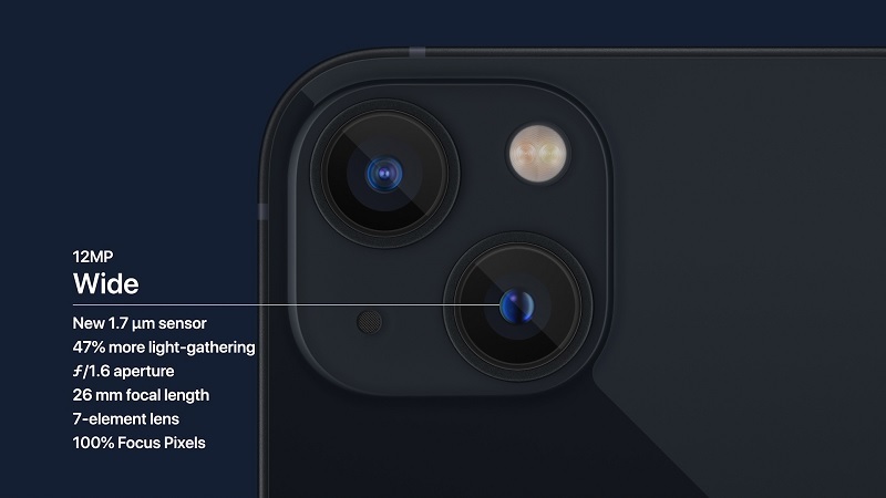 Điện thoại iPhone 13 128GB camera