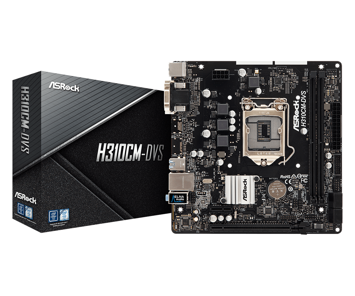 Main Asrock H310CM-DVS (Chipset Intel H310/ Socket LGA1151/ VGA onboard)