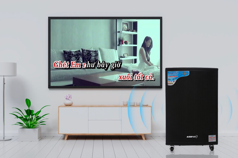Loa kéo karaoke 200 W Asanzo ASK-7600 Loa kéo karaoke 200 W Asanzo ASK-7600