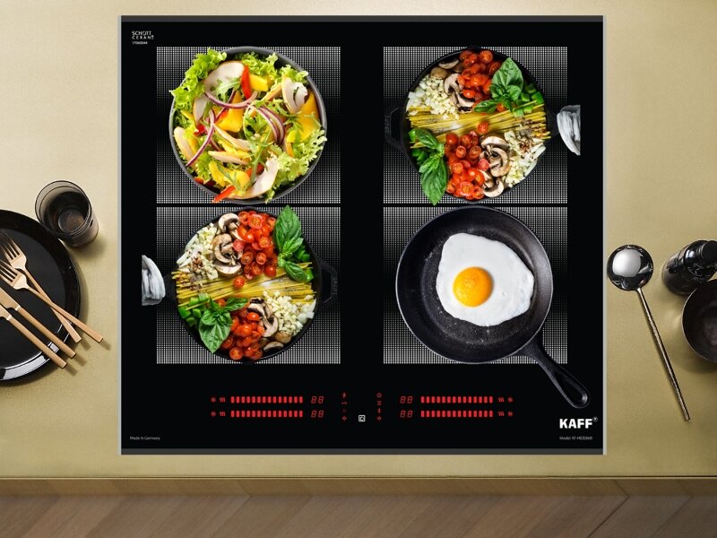 Bếp từ âm 4 vùng nấu Kaff KF-HIDE868I