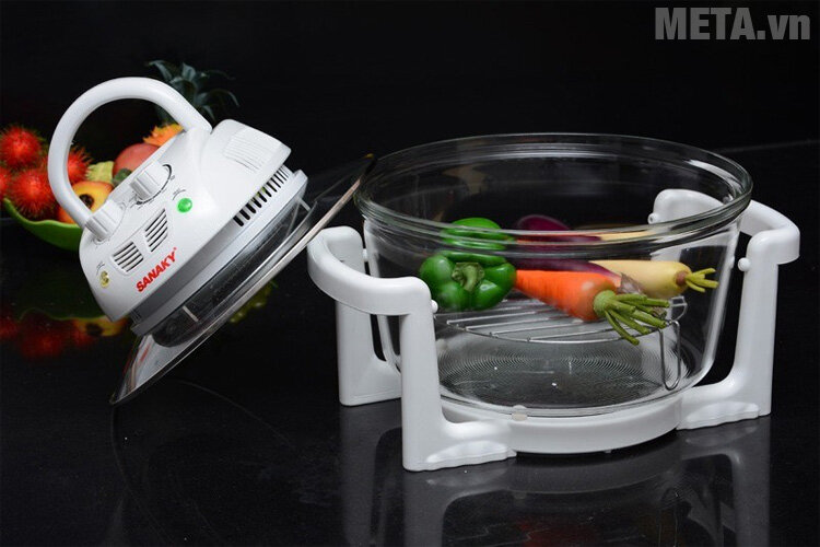 Lò nướng thủy tinh Sanaky VH 148T/D - 14 lít